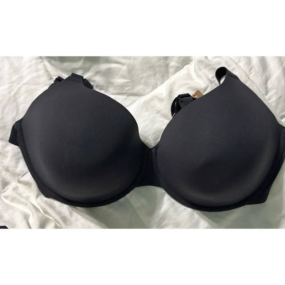 Skims Fits Everybody t-shirt Demi bra Onyx - Picture 2 of 6
